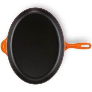 Le Creuset Enameled Cast-Iron 15.75 Inch Oval Skillet, Flame