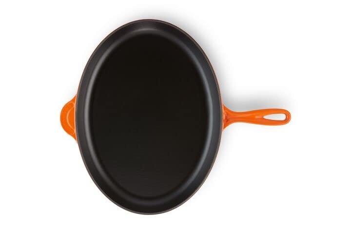 Le Creuset Enameled Cast-Iron 15.75 Inch Oval Skillet, Flame