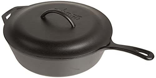 Lodge® L10CF3 5 Quart Cast Iron Deep Skillet with Lid