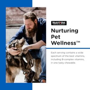 Nutri-Vet Multi-Vite Chewables for Dogs | Daily Vitamin and Mineral Support to Help Maintain Peak Condition | 60 Count