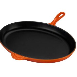 Le Creuset Enameled Cast-Iron 15.75 Inch Oval Skillet, Flame