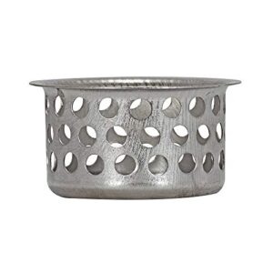 EZ-FLO 1-1/2 Inch Bathroom Tub or Sink Replacement Basket, Drain Strainer, Stainless Steel, EZ-30063