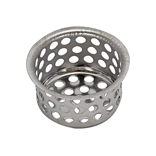 EZ-FLO 1-1/2 Inch Bathroom Tub or Sink Replacement Basket, Drain Strainer, Stainless Steel, EZ-30063