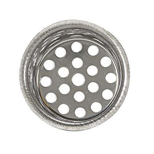 EZ-FLO 1-1/2 Inch Bathroom Tub or Sink Replacement Basket, Drain Strainer, Stainless Steel, EZ-30063