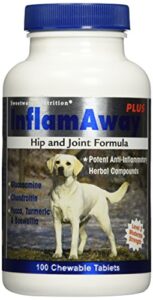 inflamaway plus hip and joint formula for dogs - 100 tablets