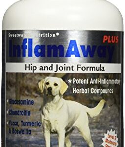 InflamAway Plus Hip and Joint Formula for Dogs - 100 Tablets