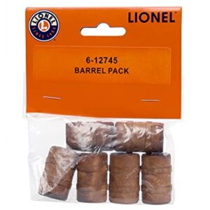 Lionel Six Pack of Wooden Barrels Model Train Accessory (612745)