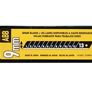 OLFA 9mm Snap Off Replacement Blades, 50 Blades (650 Segments) ABB-50B - Ultra-Sharp Black Utility Knife Replacement Blades, Fits most 9mm Utility Knives