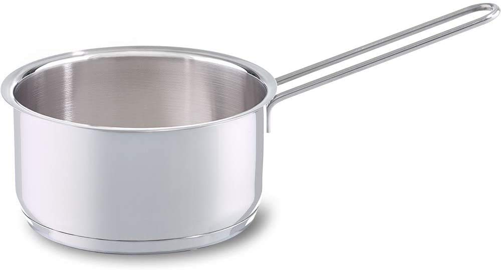 Fissler 008-166-14-100 Single-Handed Pot, Snacky, Sauce Pan, Silver, 5.5 inches (14 cm), Small, Gas Stove/Induction Compatible