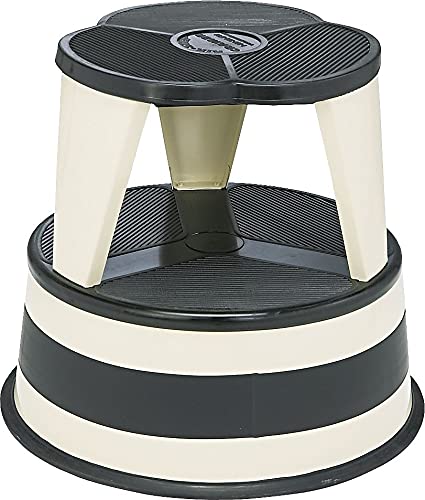 Cramer Kik Step Steel Step Stool - Two Step Stool, Holds 350 lbs (Beige)