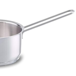 Fissler 008-166-14-100 Single-Handed Pot, Snacky, Sauce Pan, Silver, 5.5 inches (14 cm), Small, Gas Stove/Induction Compatible