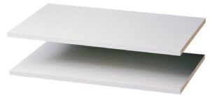 easy track rs1423 24-inch closet shelf, white, 2-pack