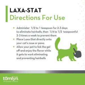 Tomlyn Laxa-Stat Maple-Flavored Hairball Remedy Gel for Cats, 4.25oz