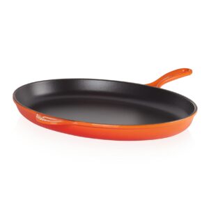 Le Creuset Enameled Cast-Iron 15.75 Inch Oval Skillet, Flame