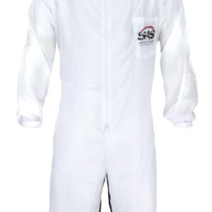 SAS Safety 6938 Moon suit Nylon Cotton Coverall, Large, White