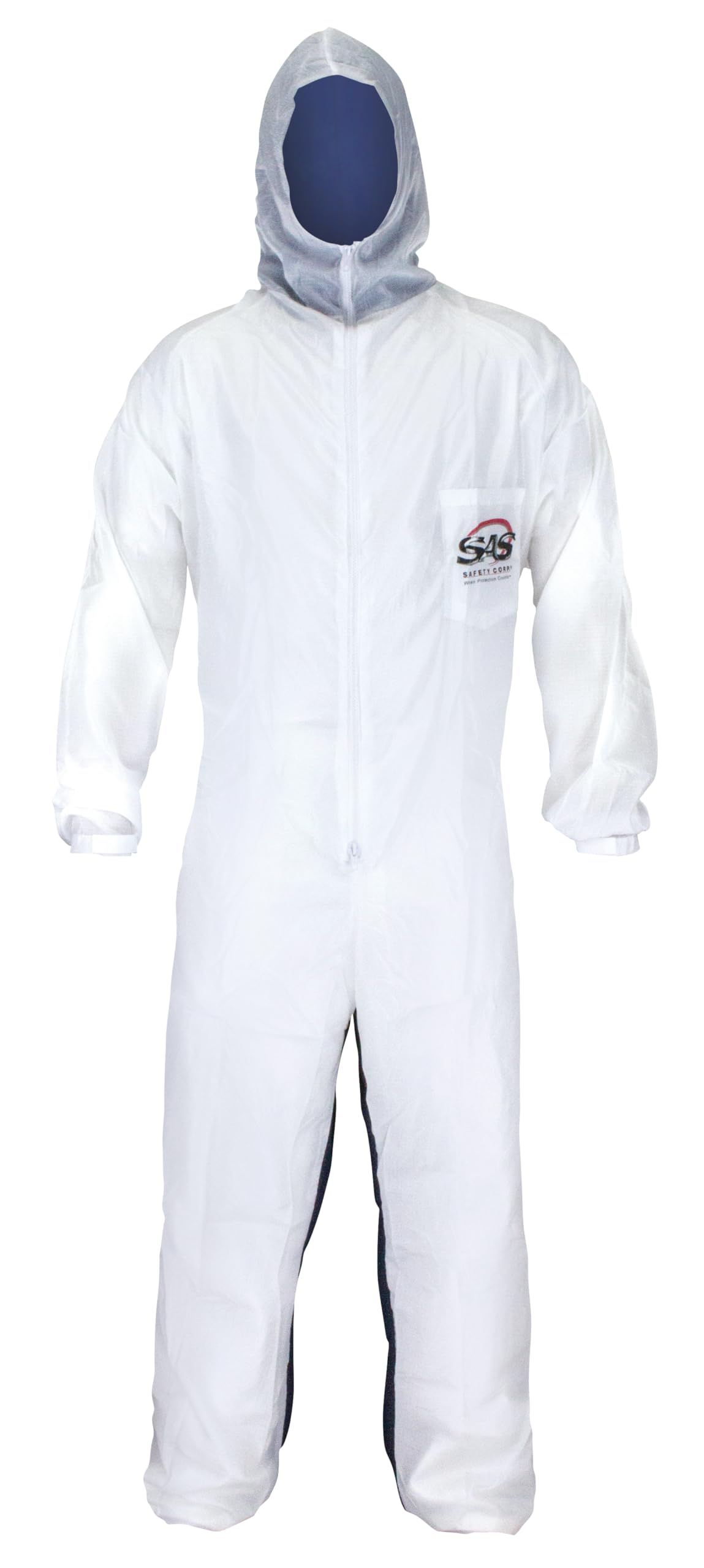 SAS Safety 6938 Moon suit Nylon Cotton Coverall, Large, White