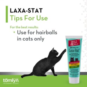 Tomlyn Laxa-Stat Maple-Flavored Hairball Remedy Gel for Cats, 4.25oz