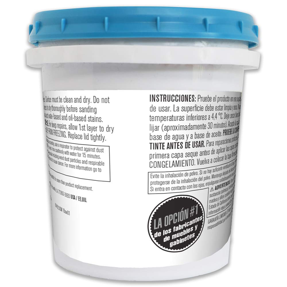 FamoWood 40022144 Latex Wood Filler - Pint, White