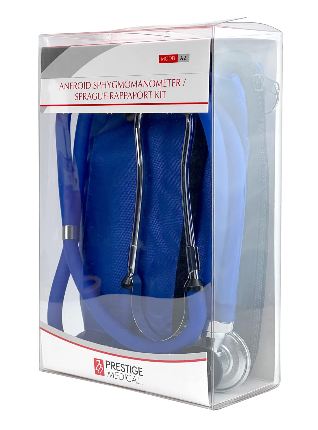 Prestige Sphygmomanometer and Stethoscope Kit with Matching Royal Blue Carrying Case