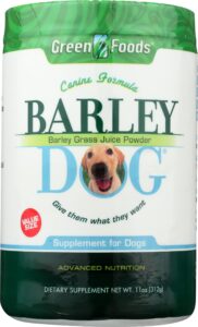 green foods corporation barley dog canine formula, 11oz