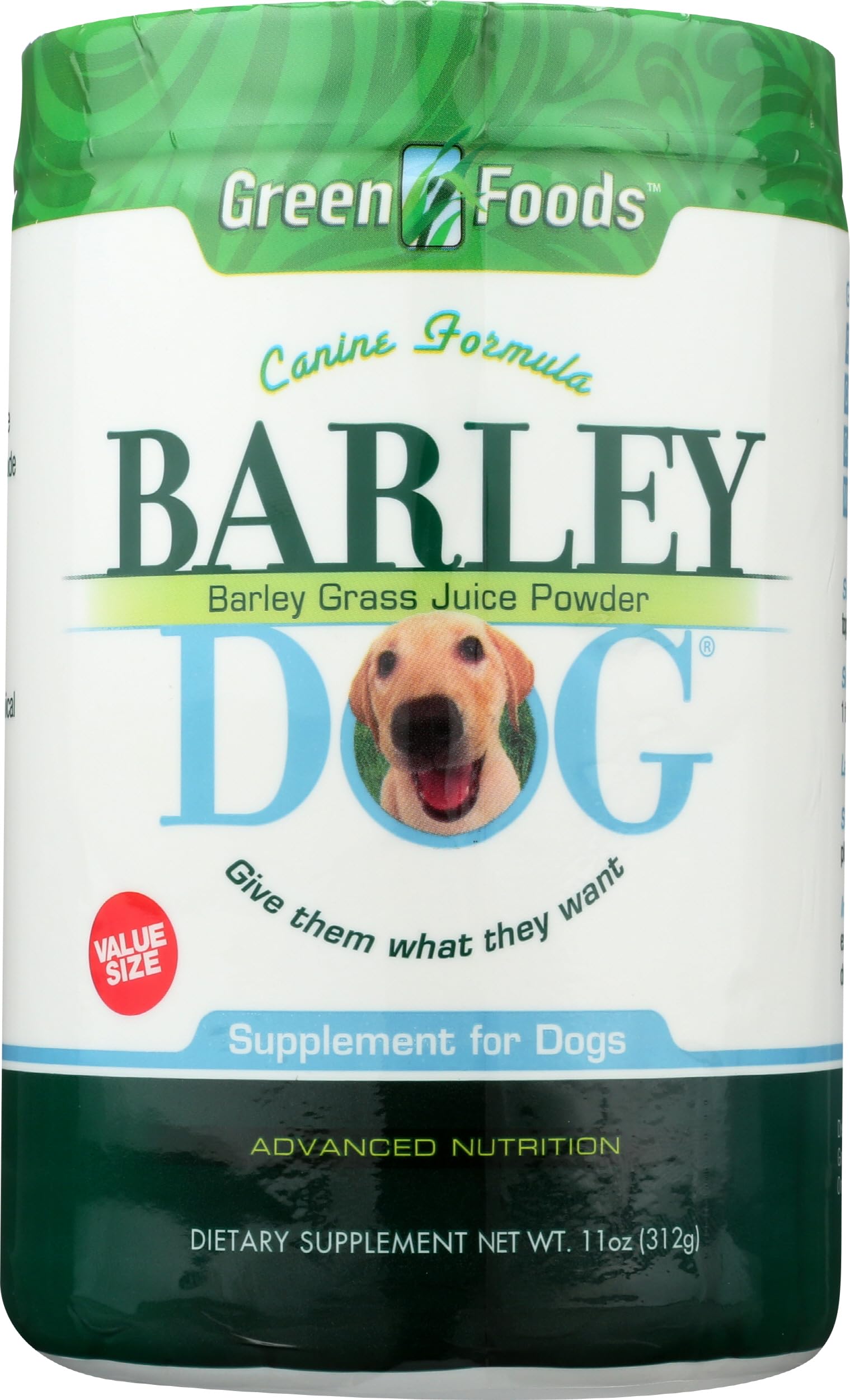 Green Foods Corporation Barley Dog Canine Formula, 11oz