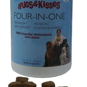 HUGS & KISSES Warren Eckstein's Four-in-One Dog Vitamin Mineral Supplement Treats