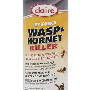 Claire CL005-1pk Jet Force Wasp & Hornet Killer; 20 oz. can, 1 Count, yellow & gray