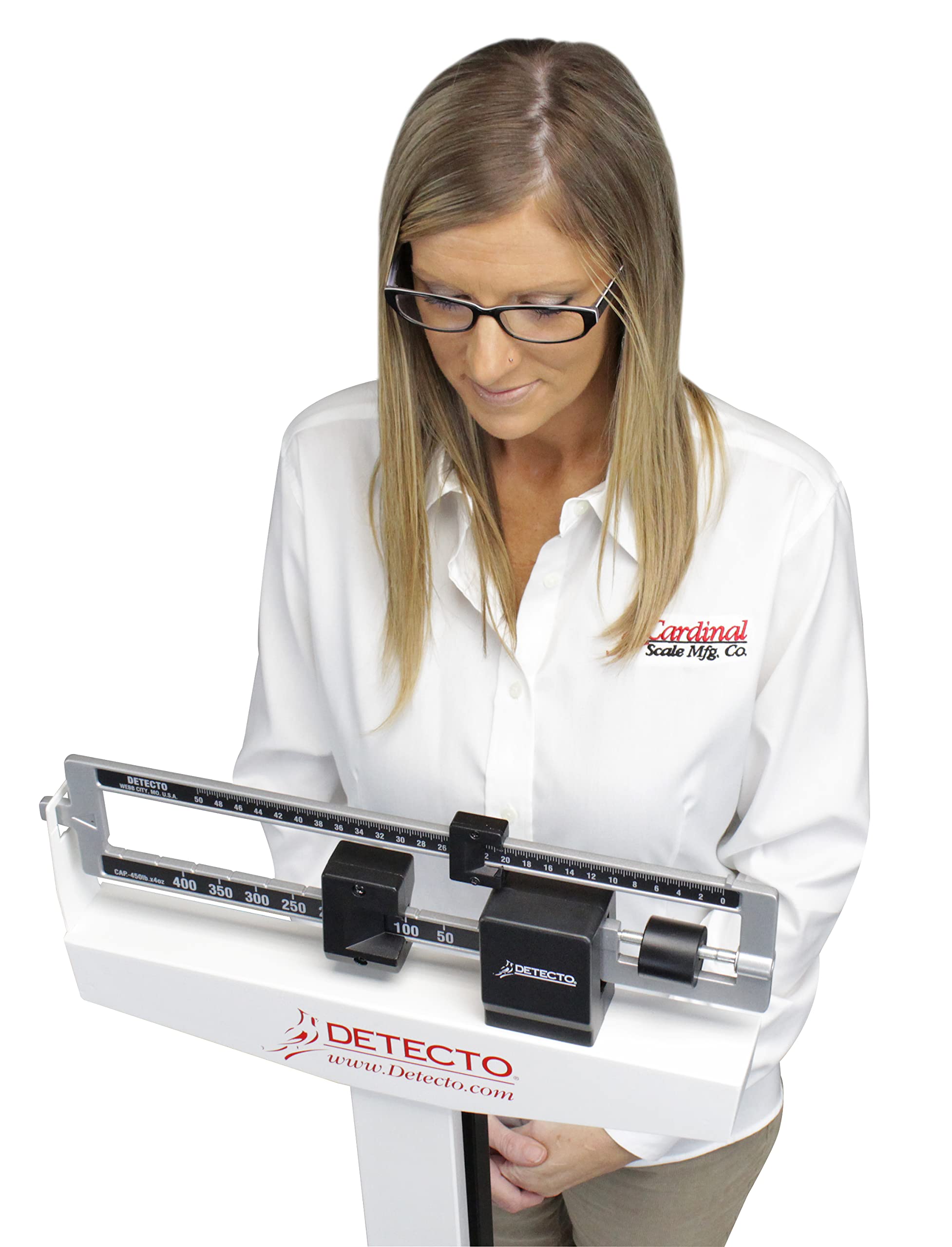 DETECTO 439 Mechanical Physician Beam Scale with Height Rod