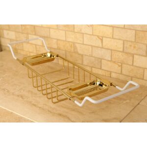 Kingston Brass CC2152 Vintage Bathtub Caddy Tray, 26" to 33" Adjustable Length, Polished Brass