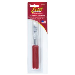 Excel Blades K5 Heavy Duty Hobby Knife with Safety Cap, Hexagonal Plastic Grip Handle