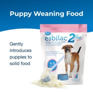 Pet-Ag Esbilac 2nd Step Puppy Weaning Food - 5 lb - Powdered Puppy Weaning Formula with DHA, Natural Milk Protein, Vitamins & Minerals for Puppies 4-8 Weeks Old - Easy to Digest