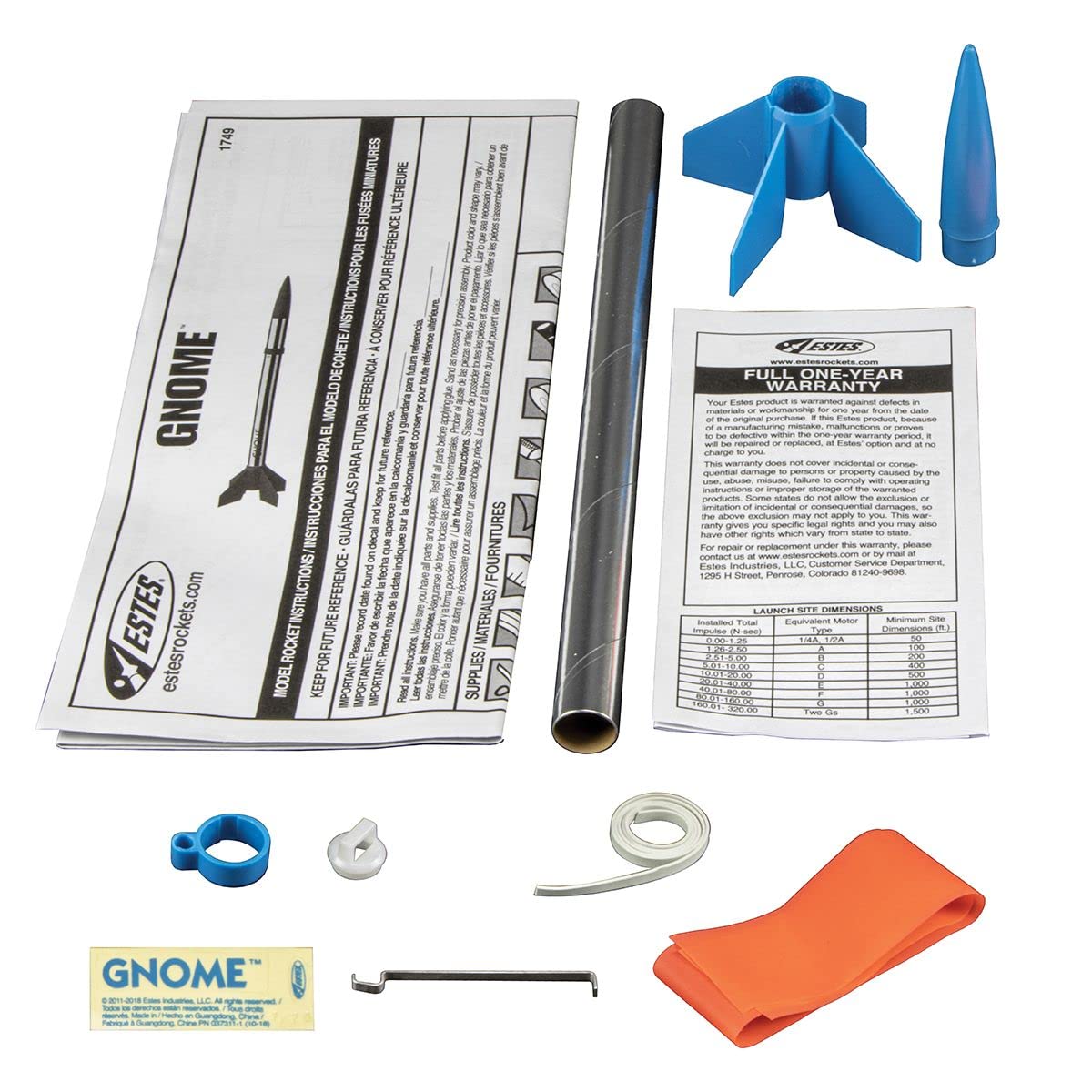 Estes 886 Gnome Flying Model Rocket Kit