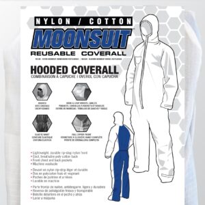 SAS Safety 6938 Moon suit Nylon Cotton Coverall, Large, White