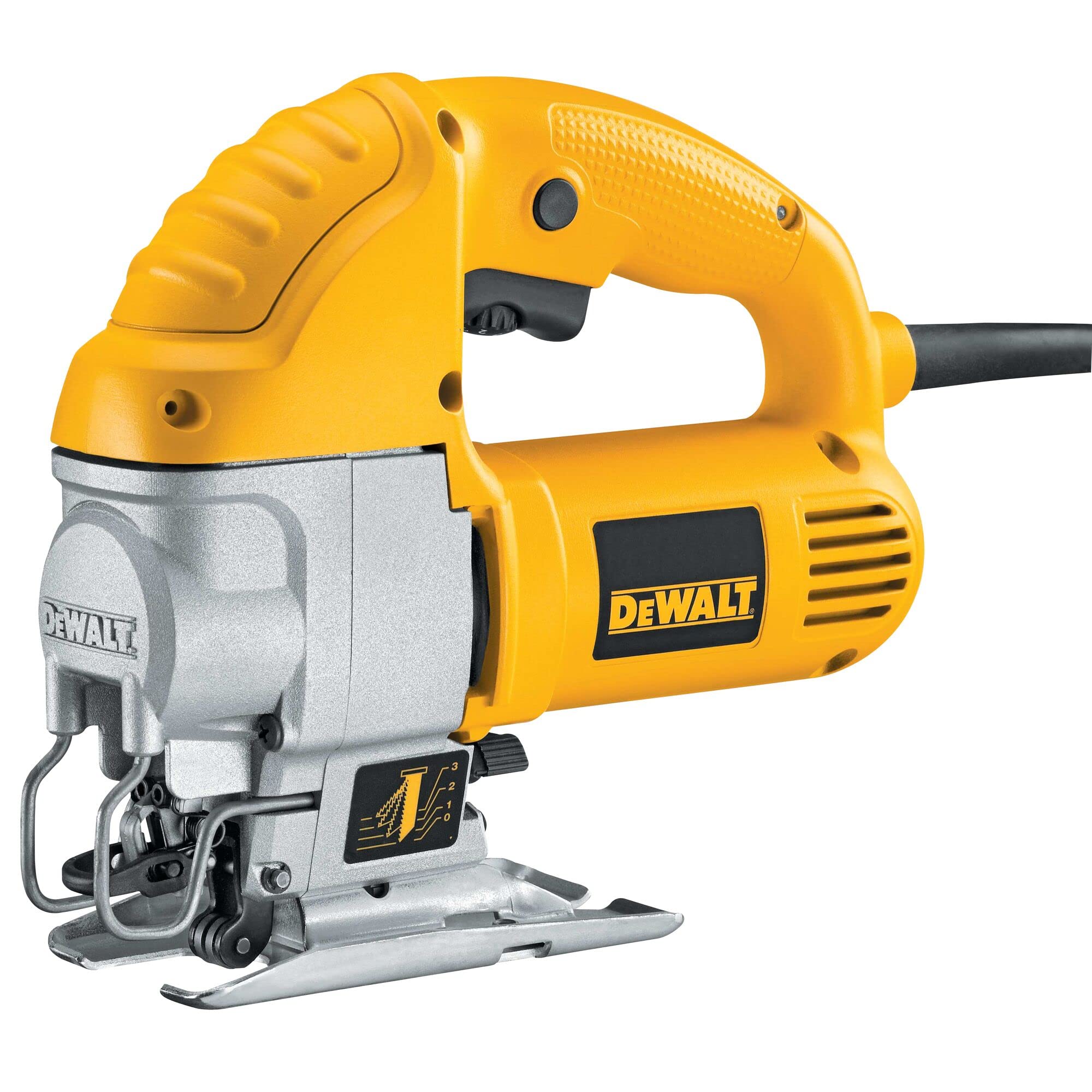 DEWALT Jig Saw, Top Handle, 5.5-Amp, Corded (DW317K), Yellow