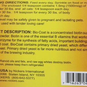 Nickers Bio Coat Concentrated Biotin Supplement - 16 oz