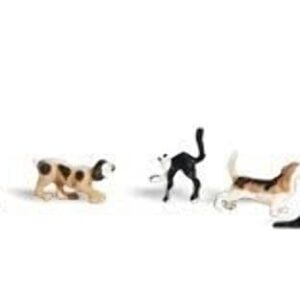 Woodland Scenics Dogs & Cats HO Scale