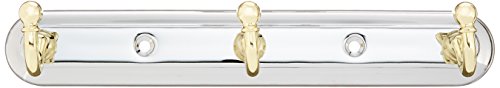 Moen 7603CB Yorkshire Robe Hook, Chrome and Polished Brass