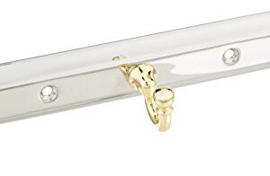 Moen 7603CB Yorkshire Robe Hook, Chrome and Polished Brass