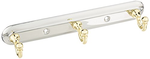 Moen 7603CB Yorkshire Robe Hook, Chrome and Polished Brass