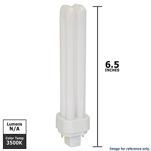 LEDVANCE Sylvania 20673 Compact Fluorescent 4 Pin Double Tube 3500K, 26-watt, 1 Count (Pack of 1)