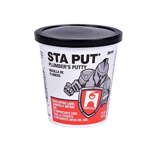 Hercules 14 oz. Superior Grade, 14 Ounce, Tan Oatey 25101 Sta Put 14-Ounce Plumbers Putty, Color