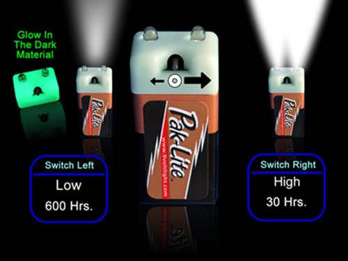 Pak-Lite Glow Top LED Light w/Alkaline Battery