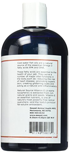 Sea Pet Omega Plus Fish Oil with Natural Vitamin E (16 oz)