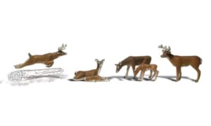 deer new n scale woodland