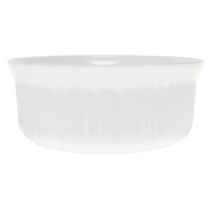 Corningware FS1 2.5 Qt /2.35L Round French White Glass Casserole Dish