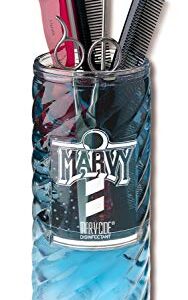 Marvy No. 8 Sanitizing Disinfectant Jar, 48 Ounce, Rubber Base, Manufactured of Heavy Wall Crystal Clear Glass