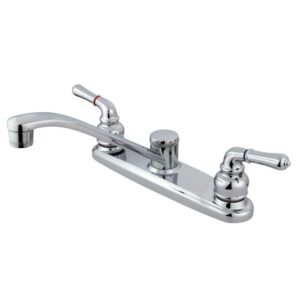 kingston brass kb271 magellan 8" centerset kitchen faucet, polished chrome