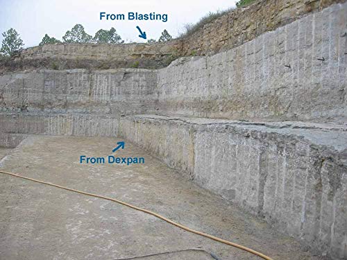 Dexpan Expansive Demolition Grout 11 Lb. Bucket for Rock Breaking, Concrete Cutting, Excavating. Alternative to Demolition Jack Hammer Breaker, Jackhammer, Concrete Saw, Rock Drill (Type 2, 50-77° F)