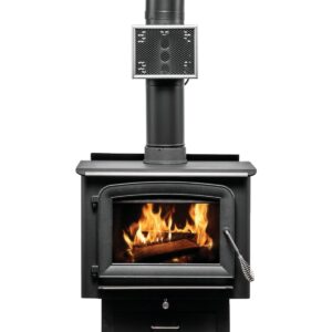 US Stove Vogelzang HR-6 Heat Reclaimer, Fully Automatic Quiet 130 CFM Blower, Fully Sealed from Flue Gasses, Compatible with all Wood or Coal Stoves, 6 Inch Diameter Flue Pipe