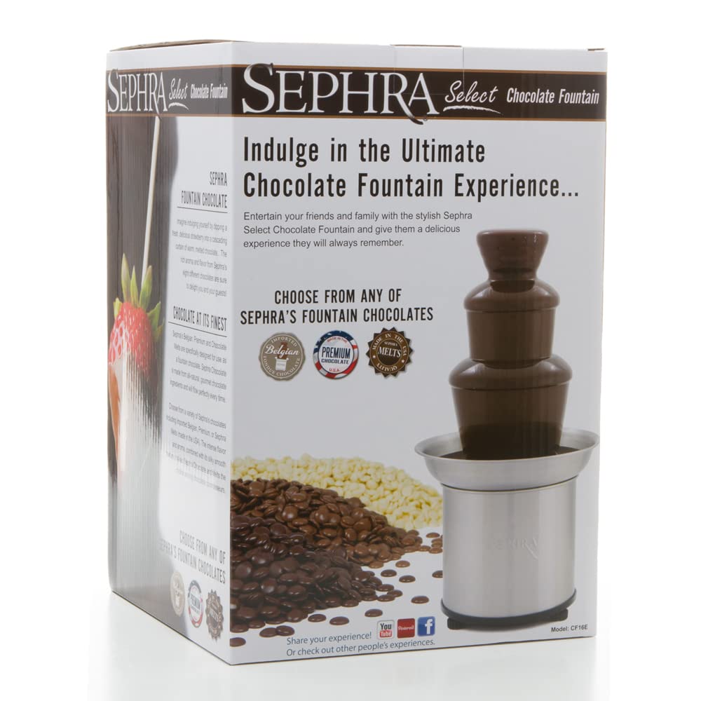 Sephra Select 16" Home Fondue Fountain - 6lb Capacity - Serves 30-40 People